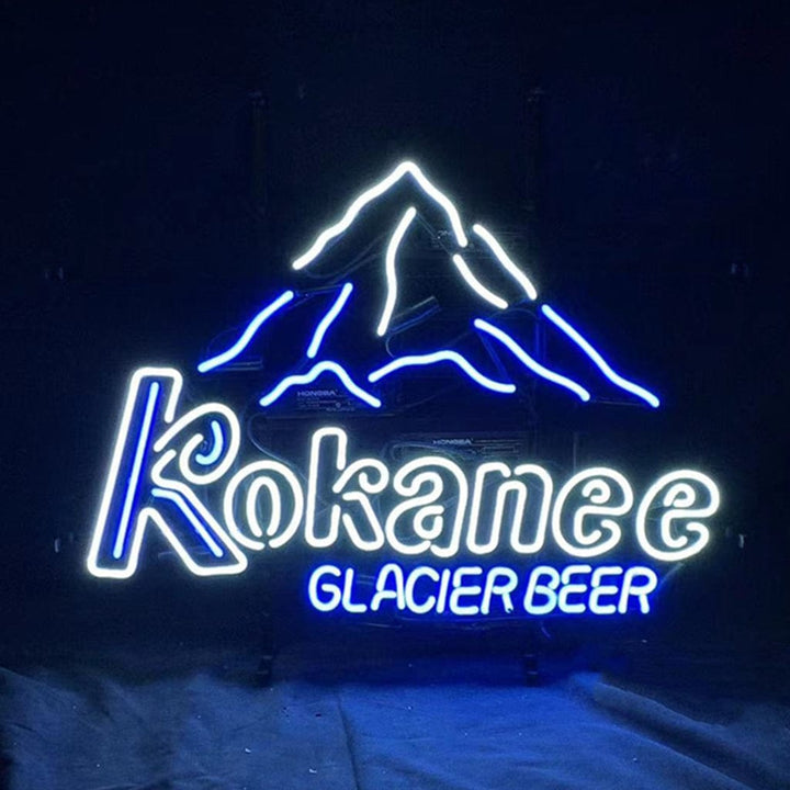 Neon Signs Land Neon Signs Kokanee Glacier Beer Snow Mountain Neon Light Sign