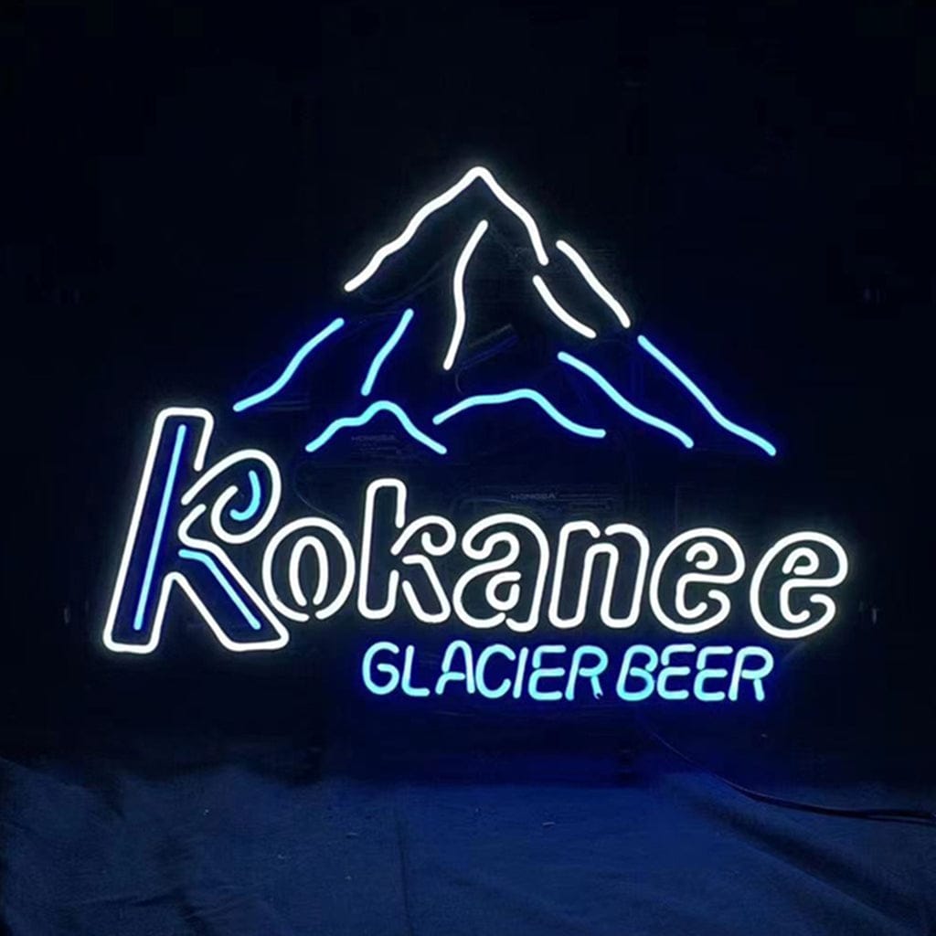 Neon Signs Land Neon Signs Kokanee Glacier Beer Snow Mountain Neon Light Sign