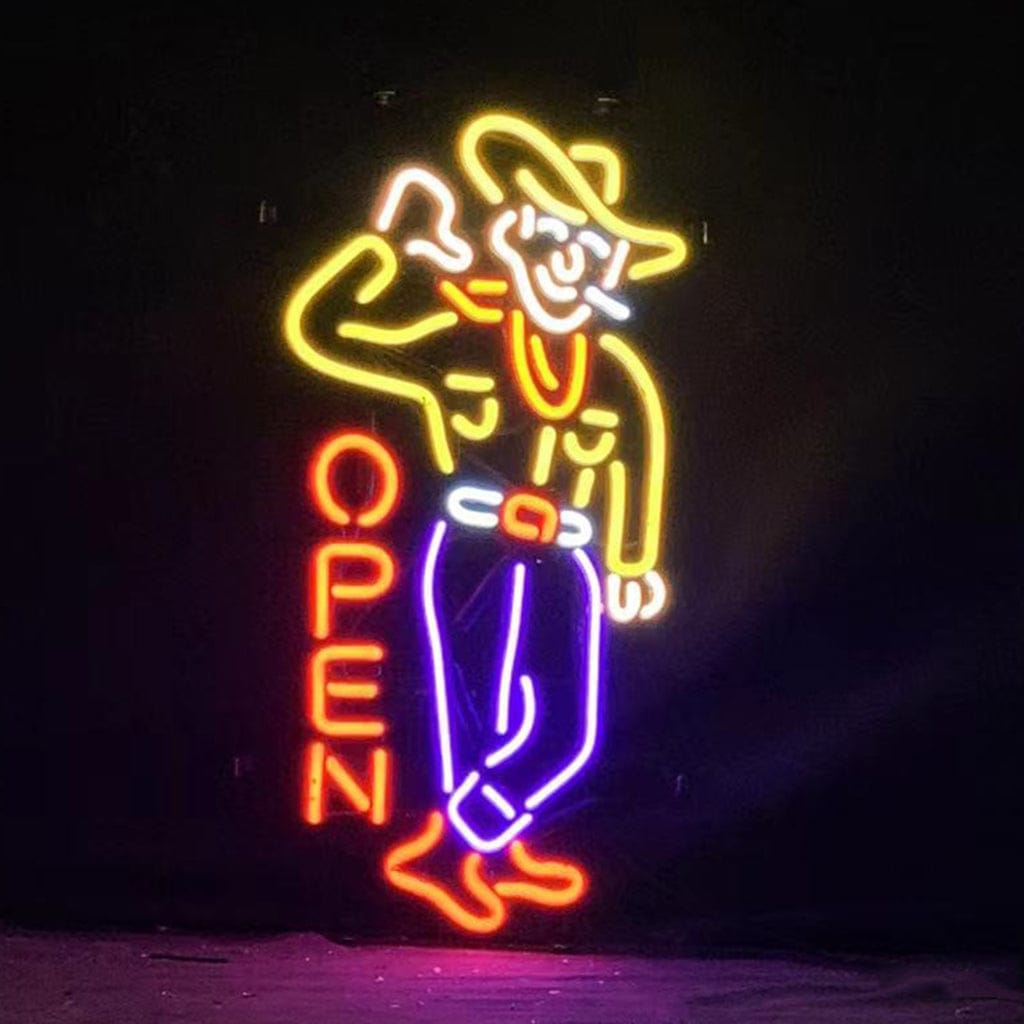 Neon Signs Land Neon Signs Las Vegas Cowboy Open Neon Signs