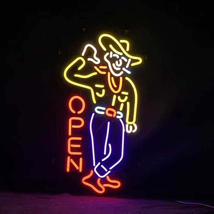 Neon Signs Land Neon Signs Las Vegas Cowboy Open Neon Signs
