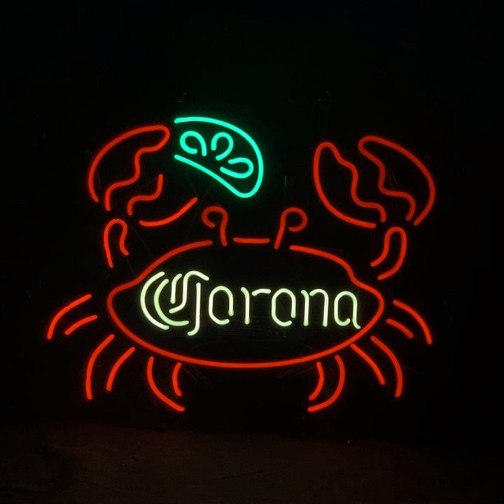 Neon Signs Land Neon Signs Lime Lemon Crab Corona Extra Neon Light Sign