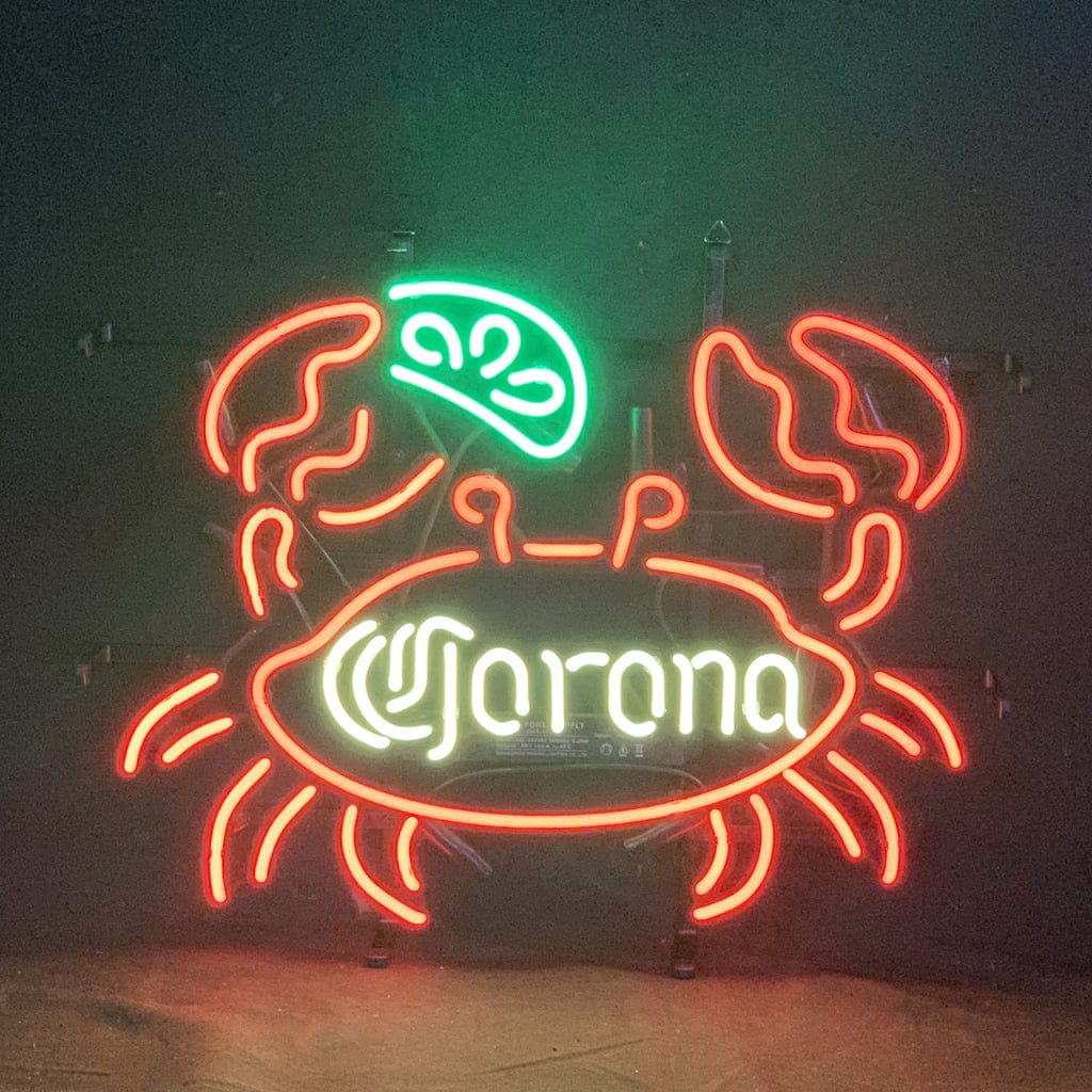 Neon Signs Land Neon Signs Lime Lemon Crab Corona Extra Neon Light Sign