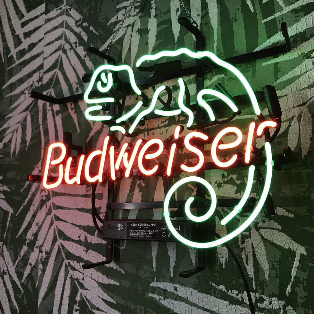Neon Signs Land Neon Signs Lizard Budweiser Neon Light Sign