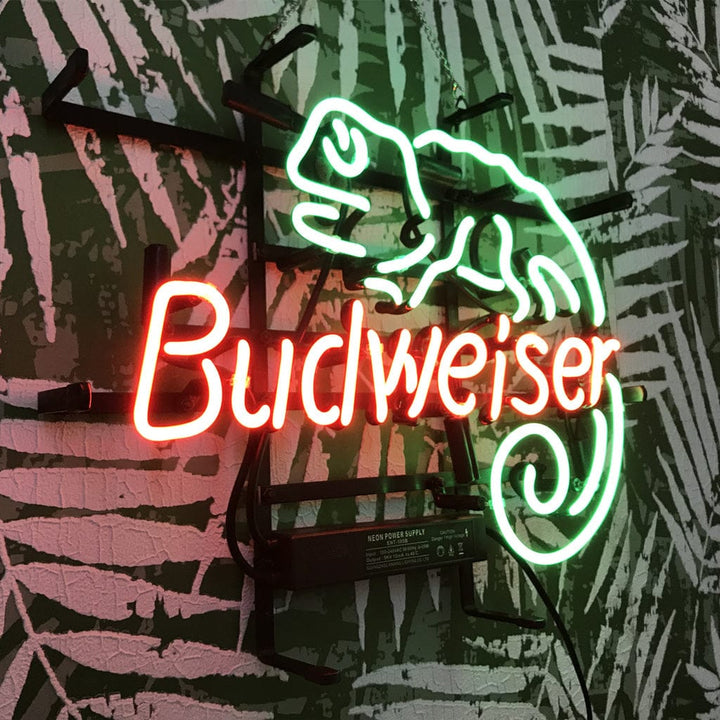 Neon Signs Land Neon Signs Lizard Budweiser Neon Light Sign