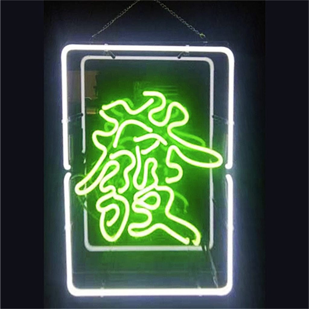 Neon Signs Land Neon Signs Mahjong 发 Chinese Characters Fortune Neon Signs