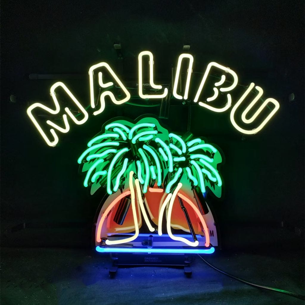 Neon Signs Land Neon Signs Malibu Beer Palm Tree Neon Signs