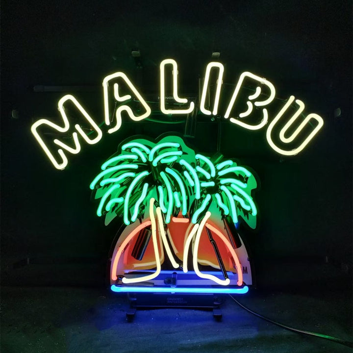 Neon Signs Land Neon Signs Malibu Beer Palm Tree Neon Signs