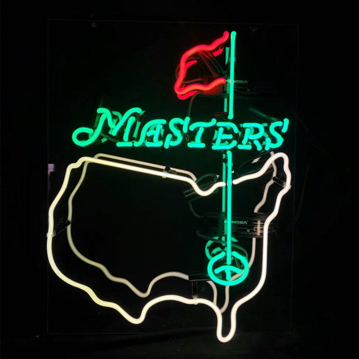 Neon Signs Land Neon Signs Masters Tournament Golf Neon Signs Light Glass