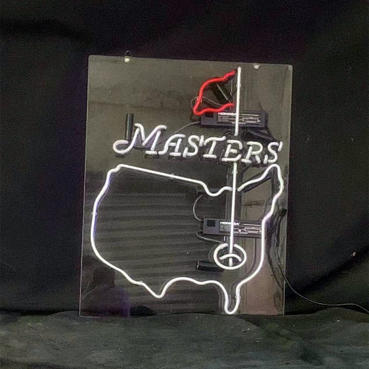 Neon Signs Land Neon Signs Masters Tournament Golf Neon Signs Light Glass