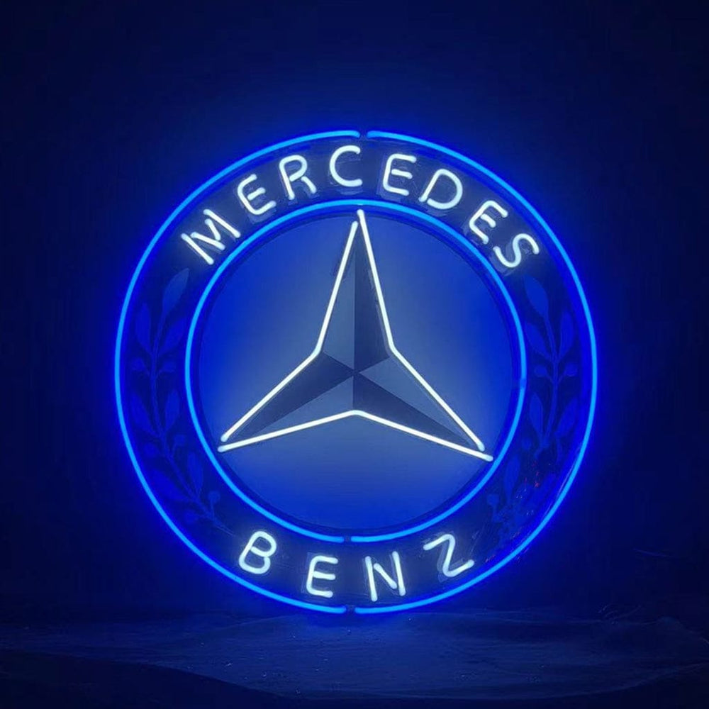 Neon Signs Land Neon Signs Mercedes Benz Auto Car Logo Neon Signs