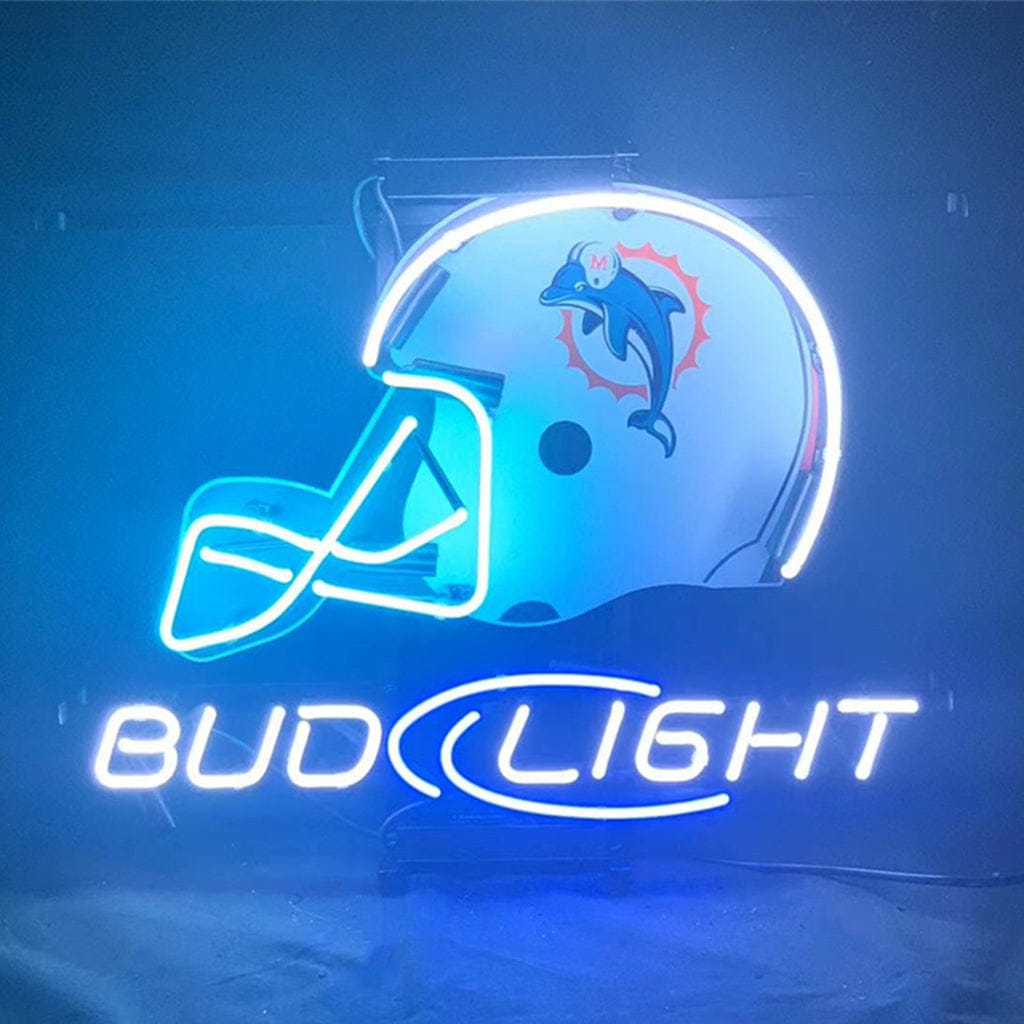 Neon Signs Land Neon Signs Miami Dolphins Helmet Bud Light Neon Light Sign