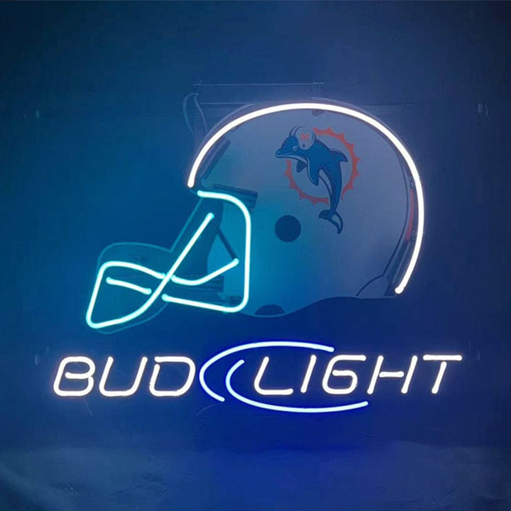 Neon Signs Land Neon Signs Miami Dolphins Helmet Bud Light Neon Light Sign