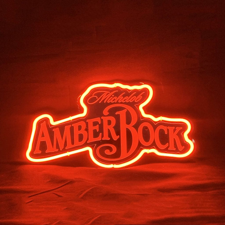 Neon Signs Land Neon Signs Michelob Amber Bock Beer Neon Signs