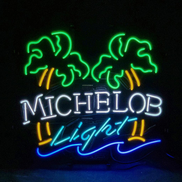 Neon Signs Land Neon Signs Michelob Light Coconut Palm Tree Neon Light Sign