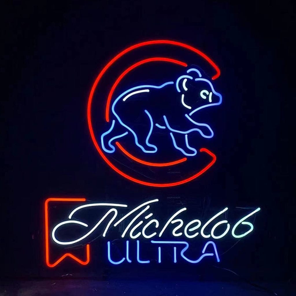 Neon Signs Land Neon Signs Michelob Ultra Chicago Cubs Neon Light Sign