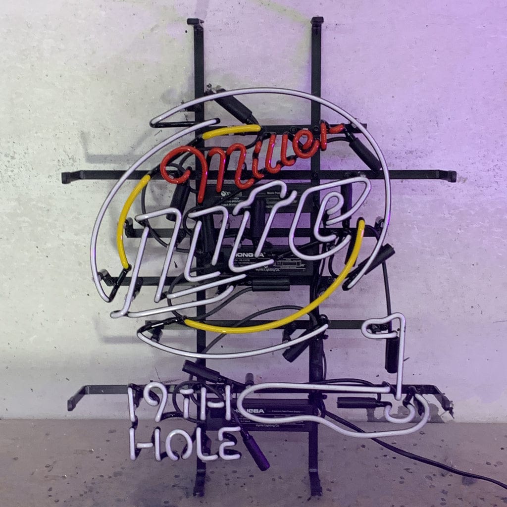 Neon Signs Land Neon Signs Miller Lite 19th Hole Golf Neon Signs Light