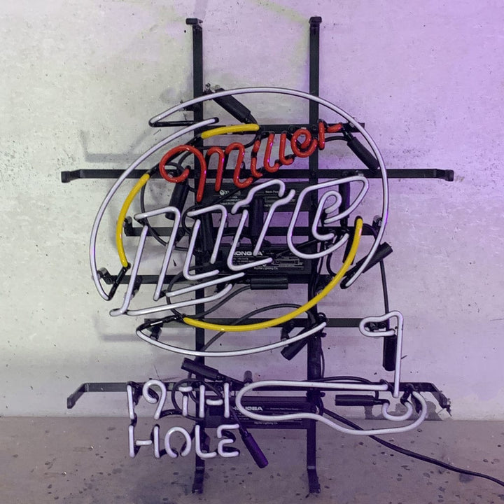 Neon Signs Land Neon Signs Miller Lite 19th Hole Golf Neon Signs Light