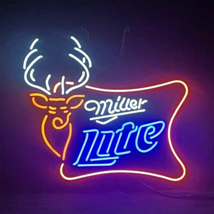 Neon Signs Land Neon Signs Miller Lite Deer Neon Signs