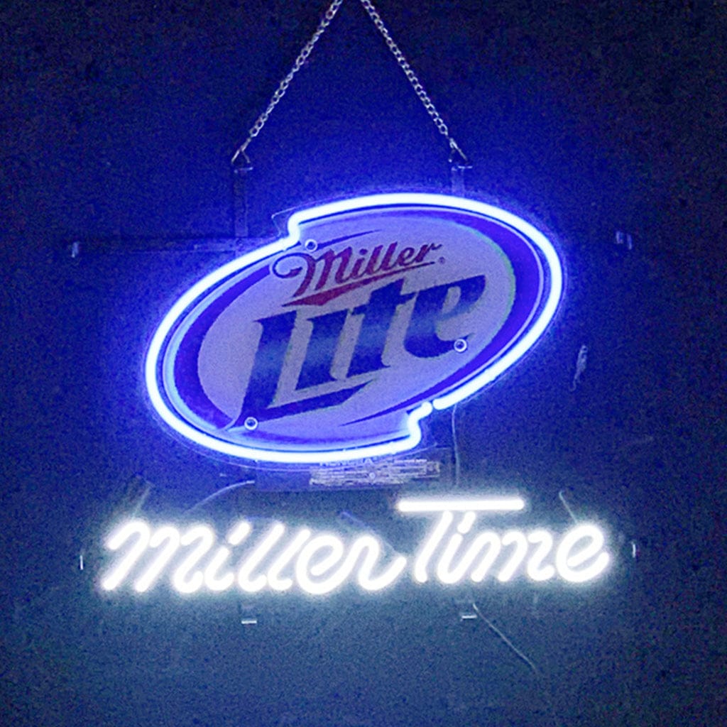 Neon Signs Land Neon Signs Miller Lite Miller Time Neon Light Signs