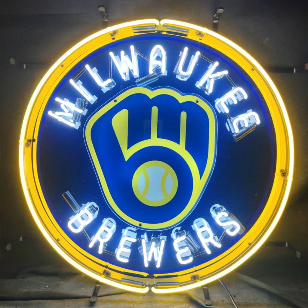 Neon Signs Land Neon Signs Milwaukee Brewers Logo Neon Signs Light