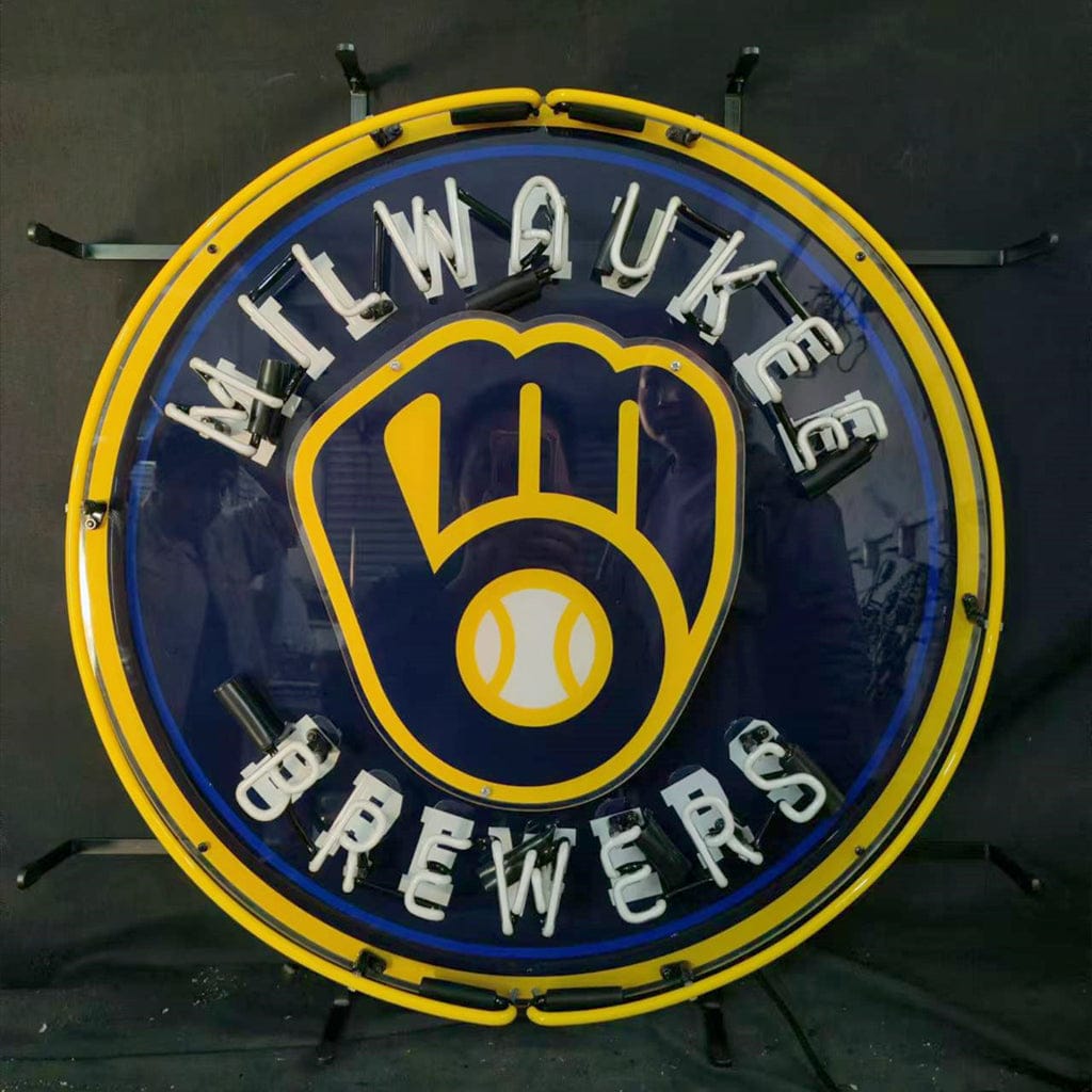Neon Signs Land Neon Signs Milwaukee Brewers Logo Neon Signs Light
