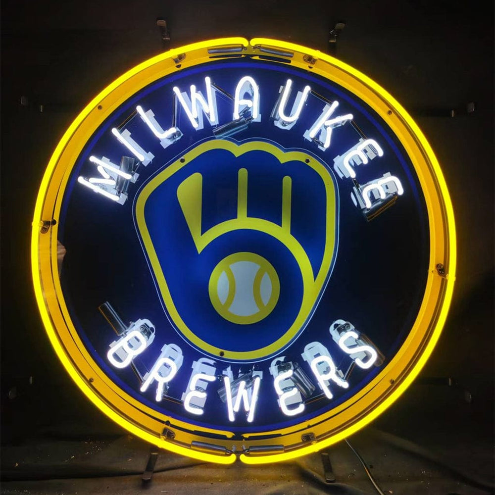 Neon Signs Land Neon Signs Milwaukee Brewers Logo Neon Signs Light