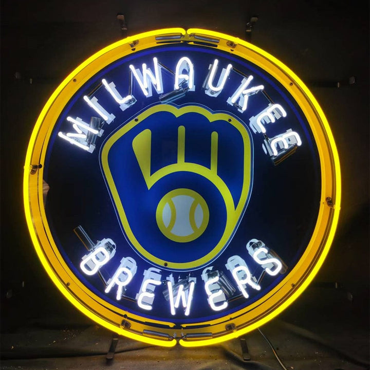 Neon Signs Land Neon Signs Milwaukee Brewers Logo Neon Signs Light