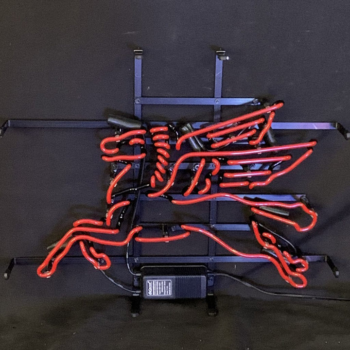 Neon Signs Land Neon Signs Mobilgas Flying Horse Red Neon Sign Light Glass