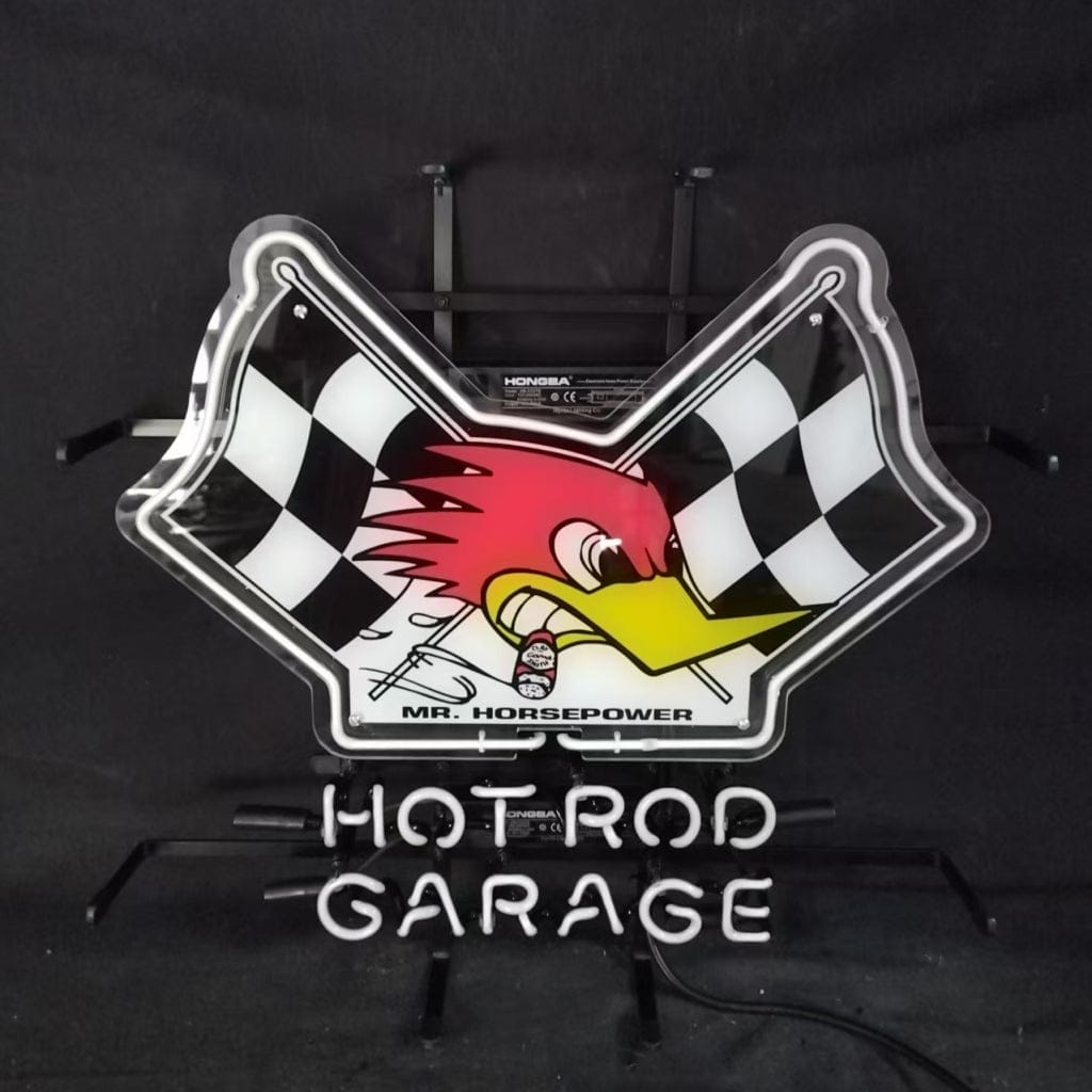 Neon Signs Land Neon Signs Mr Horsepower Hot Rod Garage Neon Sign