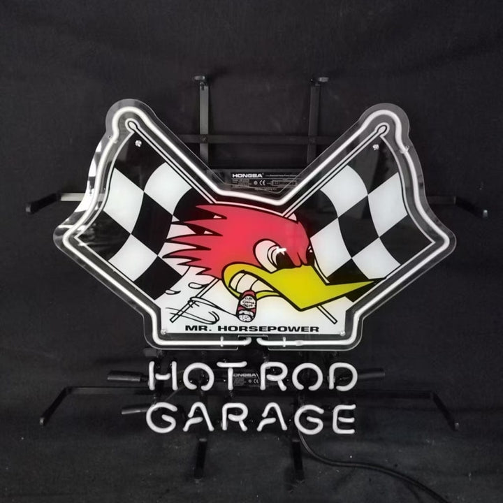 Neon Signs Land Neon Signs Mr Horsepower Hot Rod Garage Neon Sign