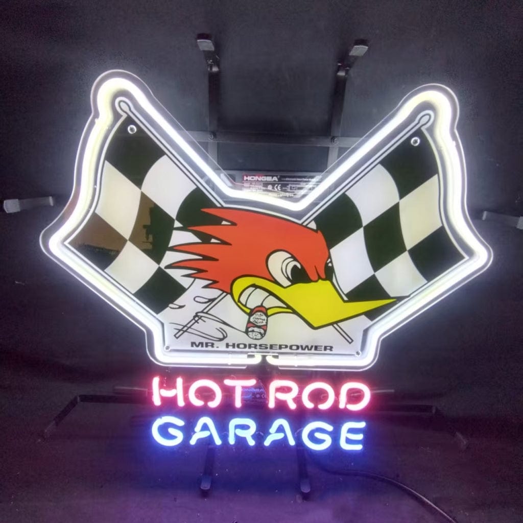 Neon Signs Land Neon Signs Mr Horsepower Hot Rod Garage Neon Sign