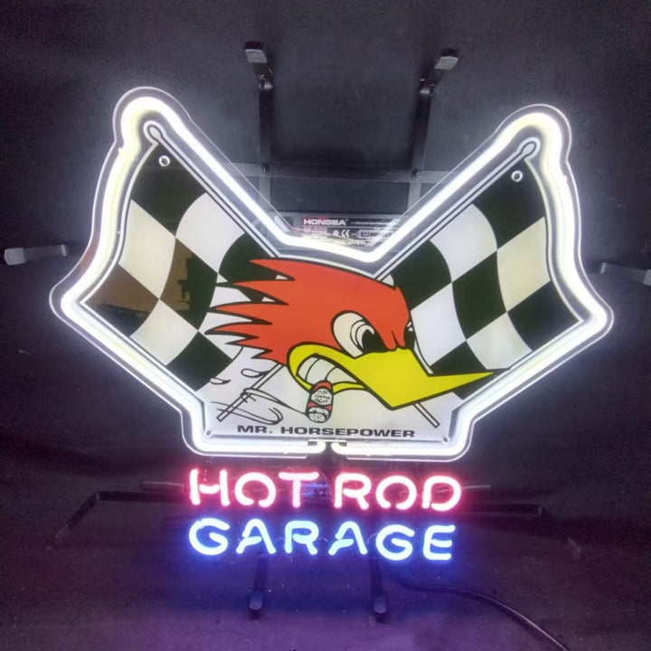 Neon Signs Land Neon Signs Mr Horsepower Hot Rod Garage Neon Sign