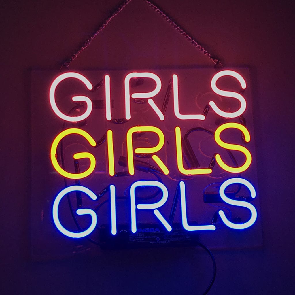 Neon Signs Land Neon Signs Multicolor Girls Girls Girls Neon Signs