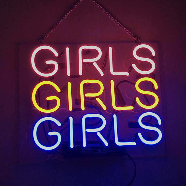 Neon Signs Land Neon Signs Multicolor Girls Girls Girls Neon Signs