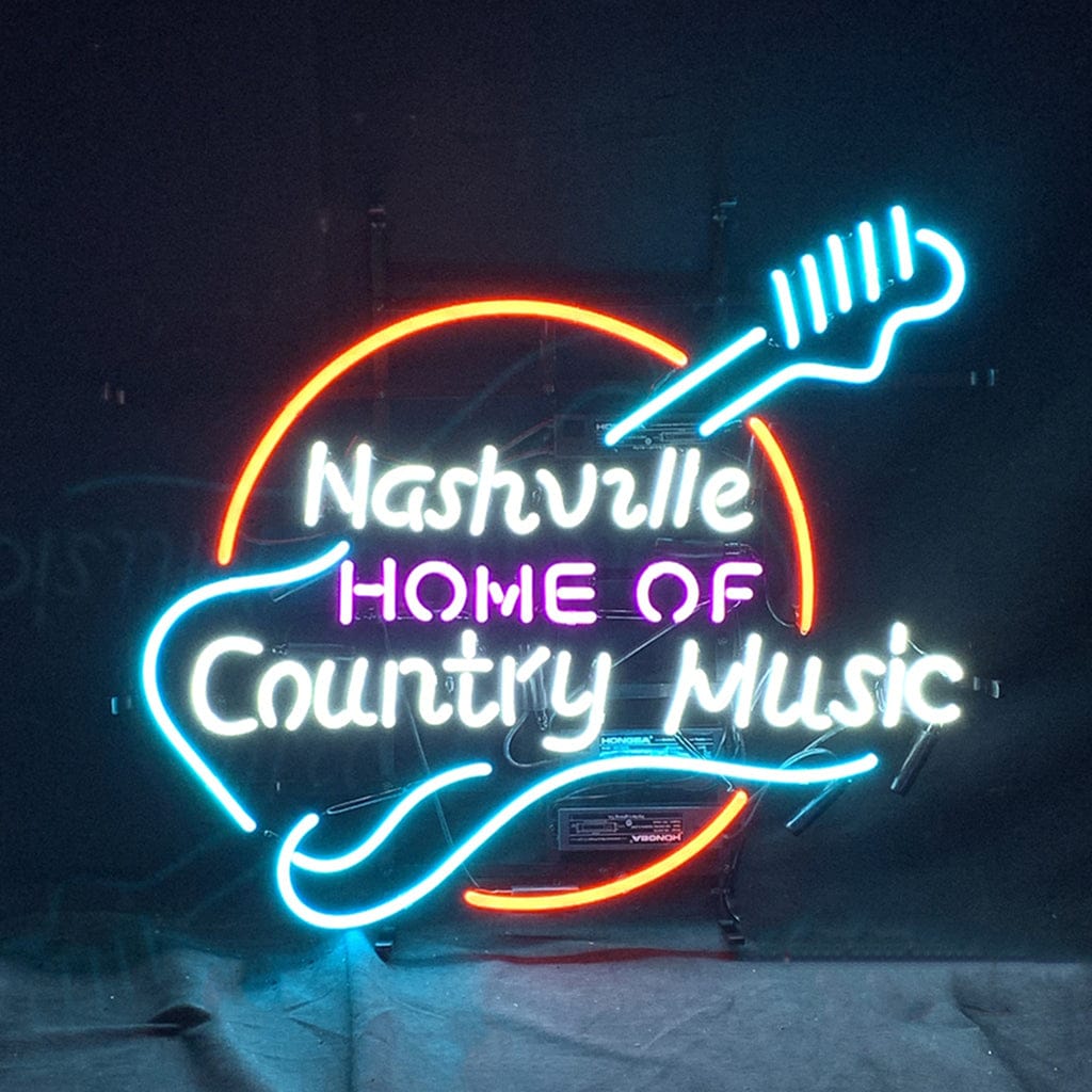 Neon Signs Land Neon Signs Nashville Home of Country Muisc Guitar Neon Signs