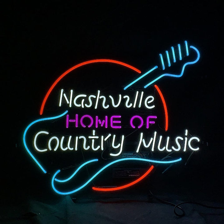 Neon Signs Land Neon Signs Nashville Home of Country Muisc Guitar Neon Signs