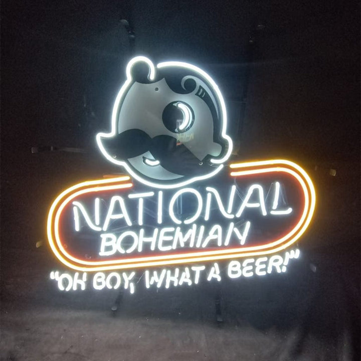 Neon Signs Land Neon Signs National Bohemian "Oh Boy,What a Beer!“ Neon Signs Light