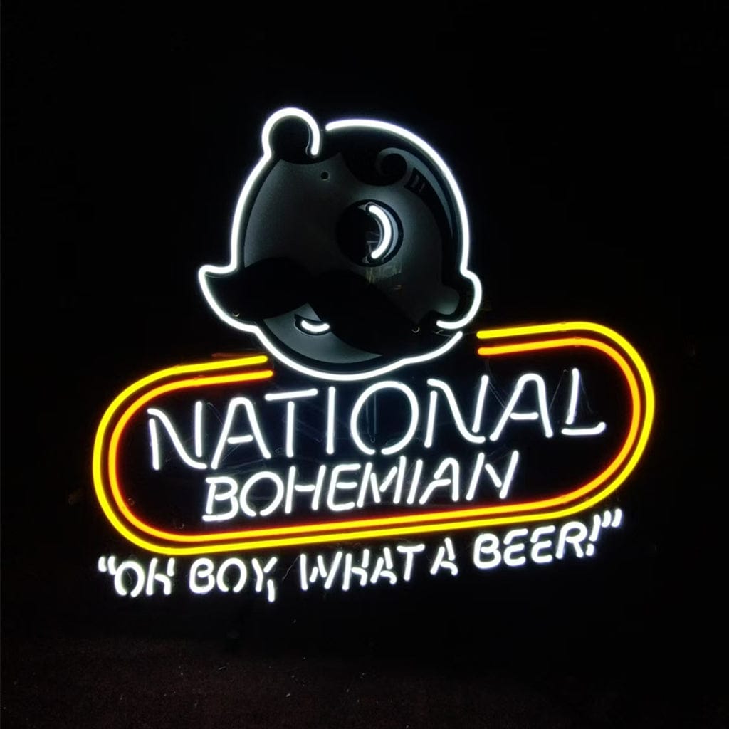 Neon Signs Land Neon Signs National Bohemian "Oh Boy,What a Beer!“ Neon Signs Light
