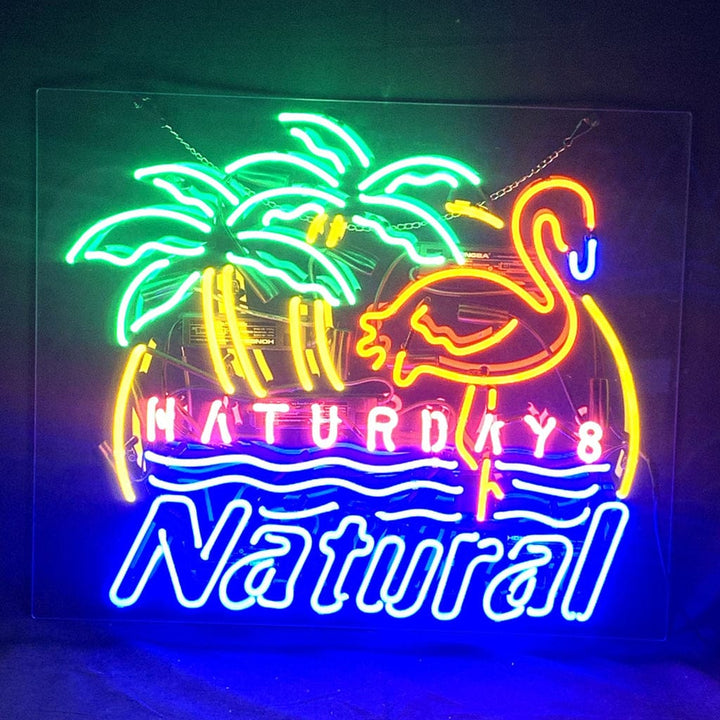 Neon Signs Land Neon Signs Natural Days Flaminigo Palm Tree Neon_Signs