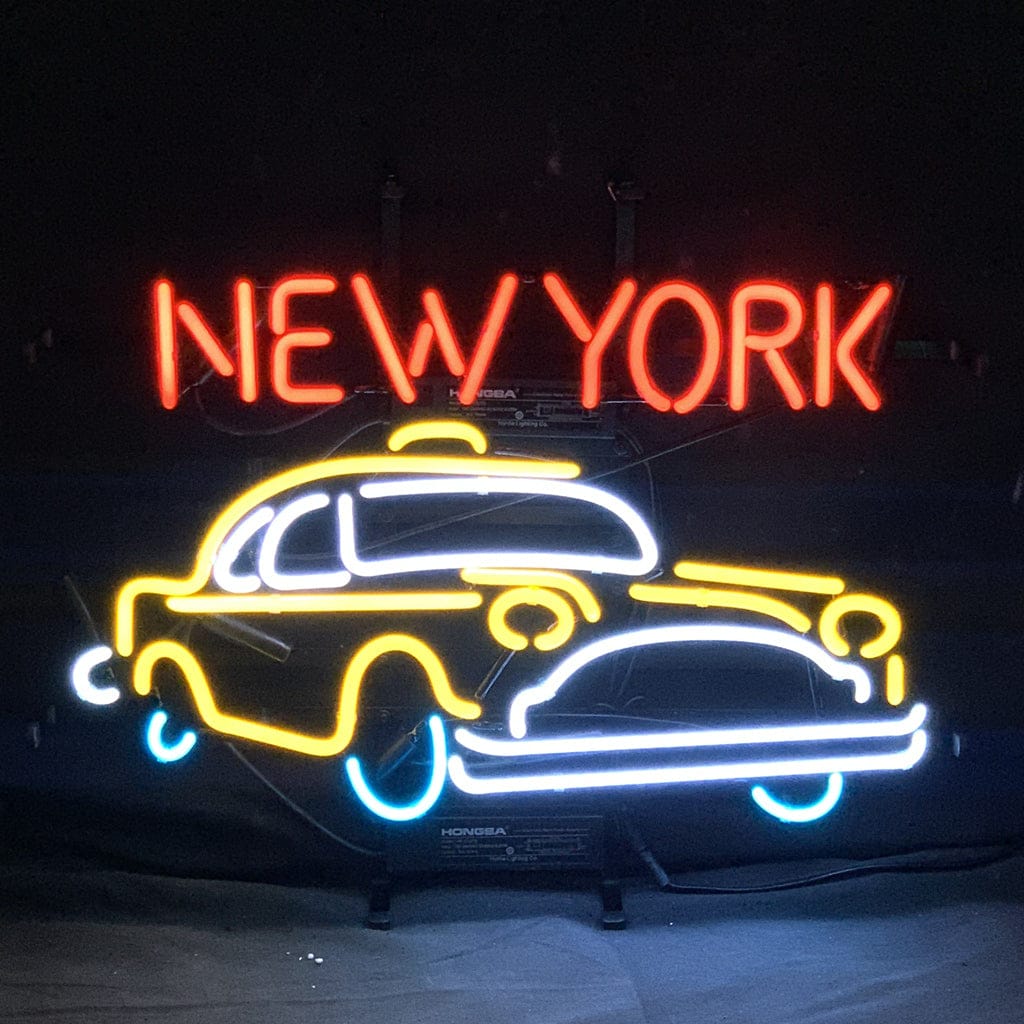 Neon Signs Land Neon Signs New York Taxi Car Neon Signs Light
