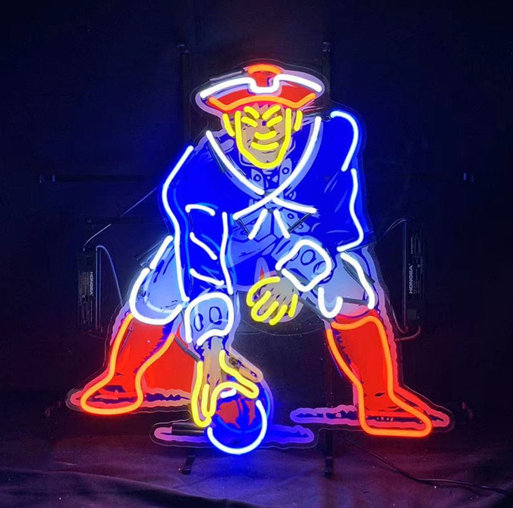 Neon Signs Land Neon Signs NFL New England Patriots Sport Team Neon Sign Light
