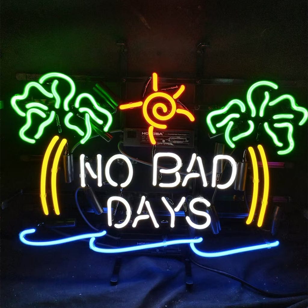 Neon Signs Land Neon Signs No Bad Days Sun Beach Palm Tree Neon Signs