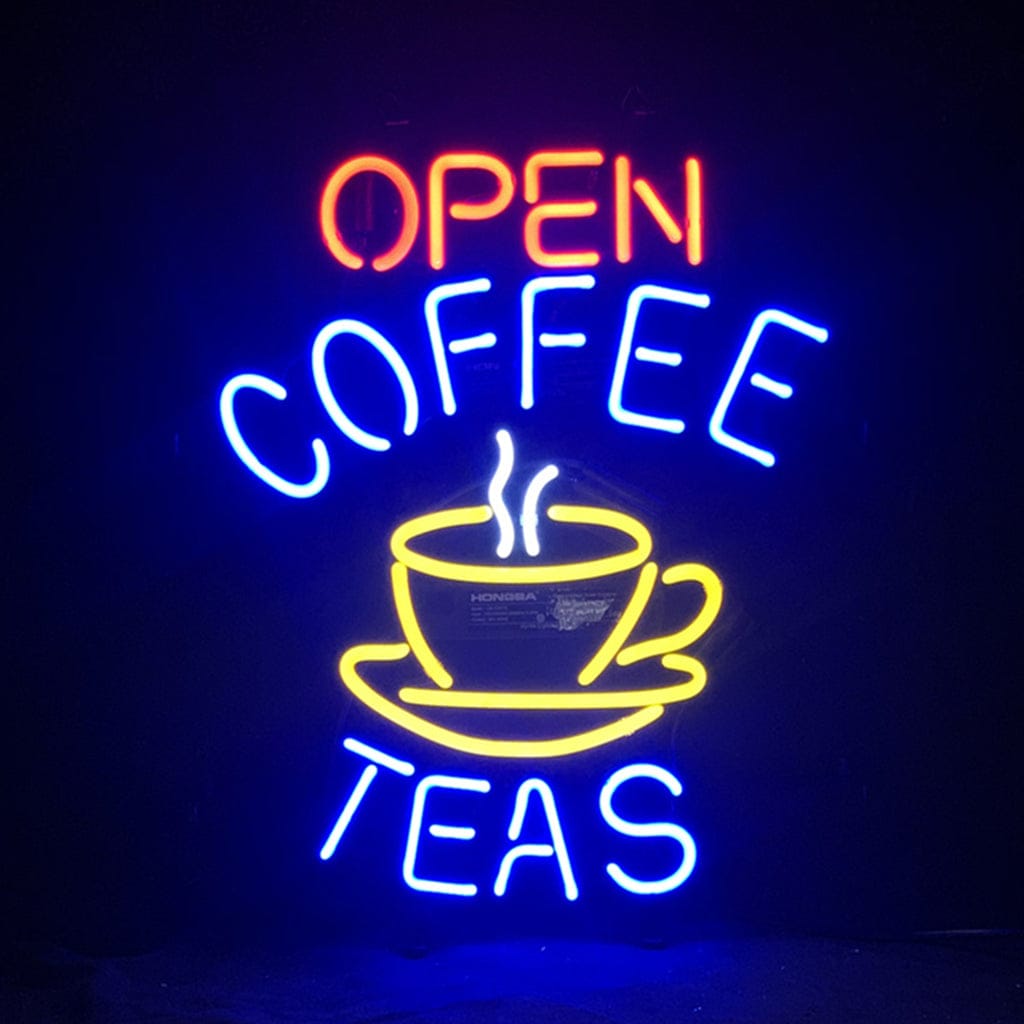 Neon Signs Land Neon Signs Open Coffee Teas Neon Signs