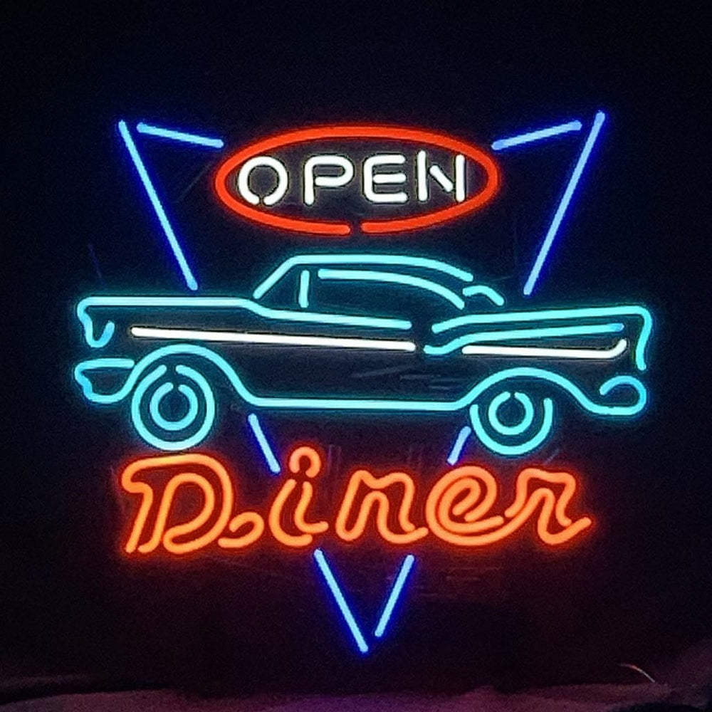 Neon Signs Land Neon Signs Open Diner Car Motel Neon Signs Light