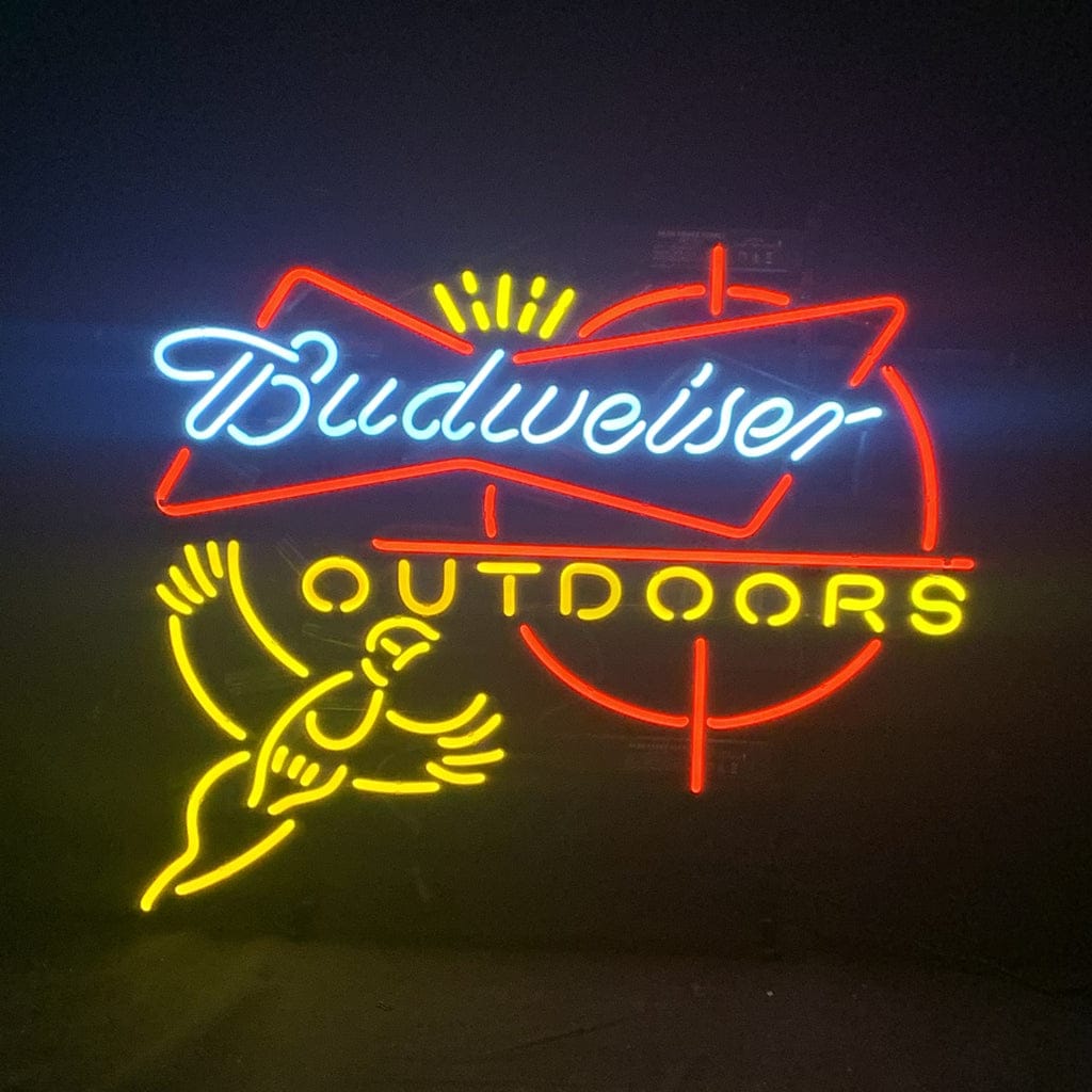 Neon Signs Land Neon Signs Outdoors Pheasant Budweiser with Crown Neon Light Sign