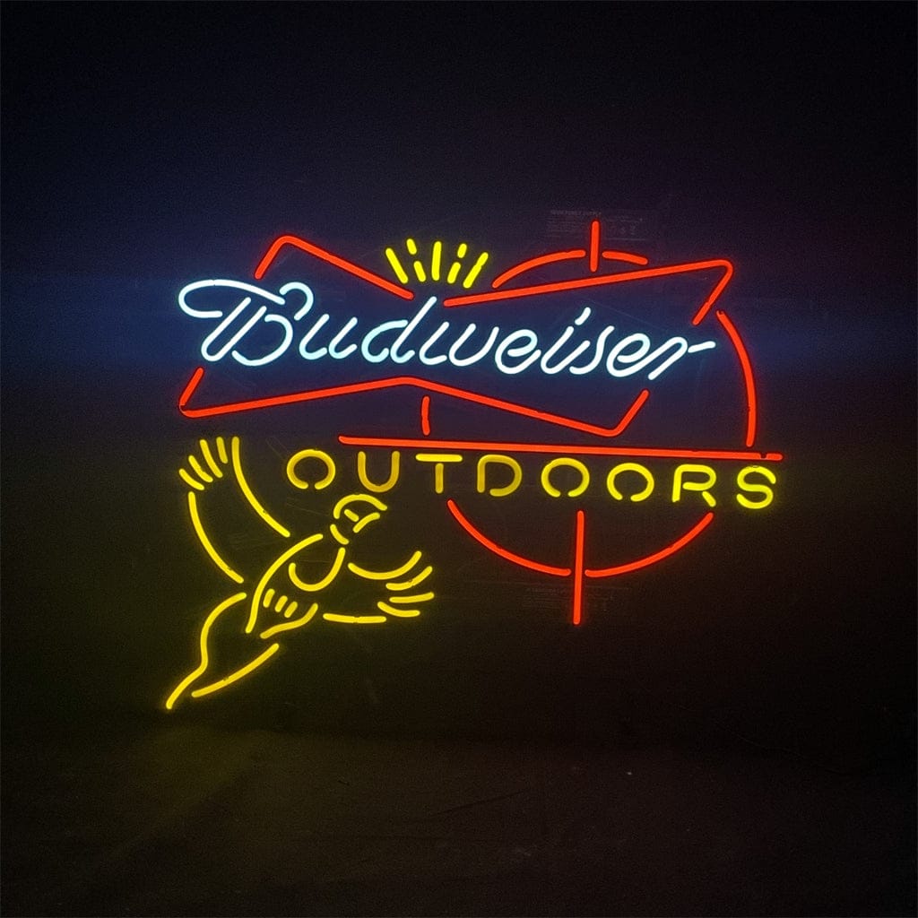 Neon Signs Land Neon Signs Outdoors Pheasant Budweiser with Crown Neon Light Sign