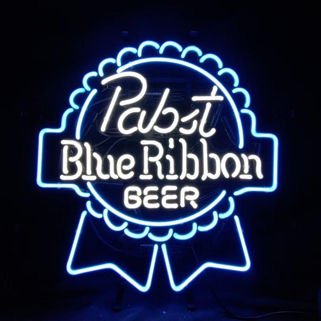 Neon Signs Land Neon Signs Pabst Blue Ribbon Beer Logo Neon Signs