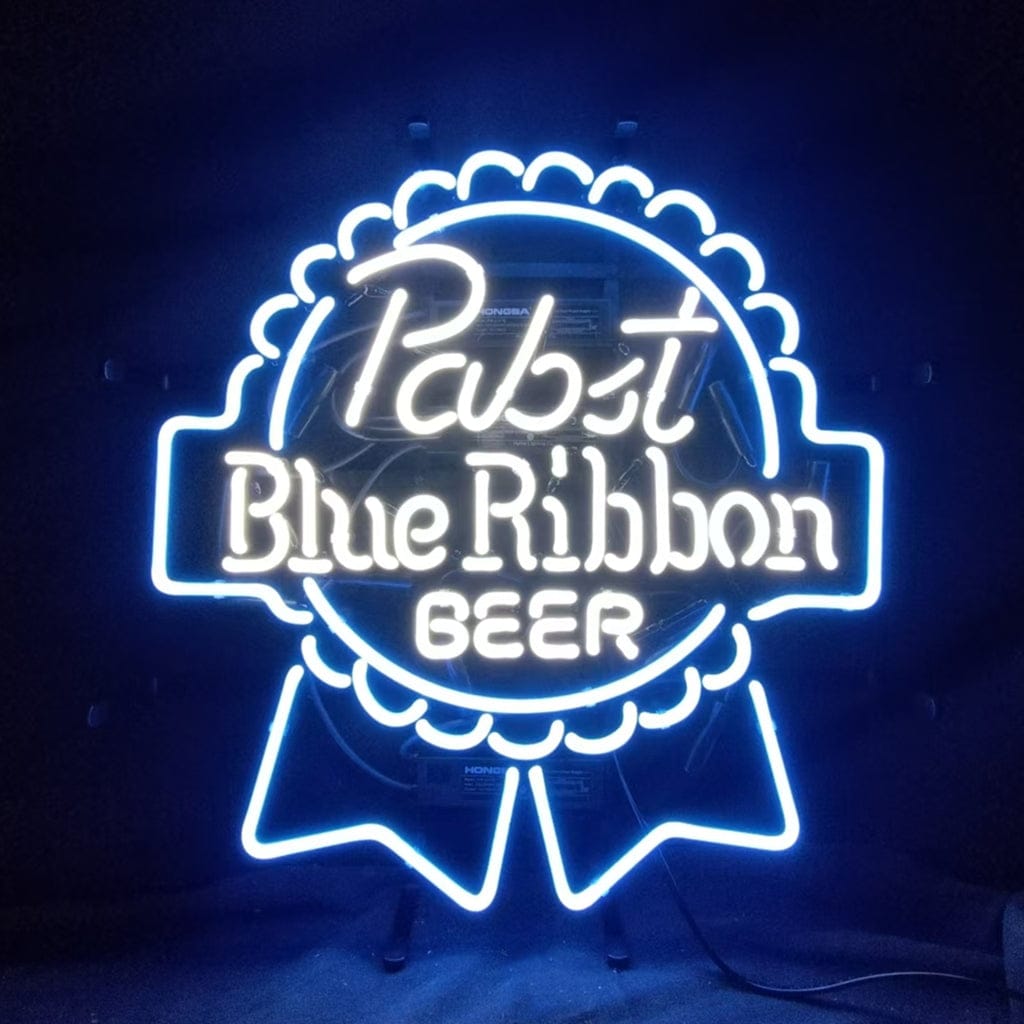 Neon Signs Land Neon Signs Pabst Blue Ribbon Beer Logo Neon Signs