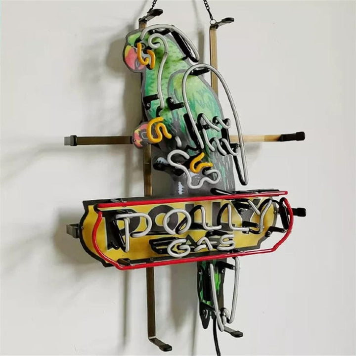 Neon Signs Land Neon Signs Parrot Polly Gas Gasoline Neon Signs