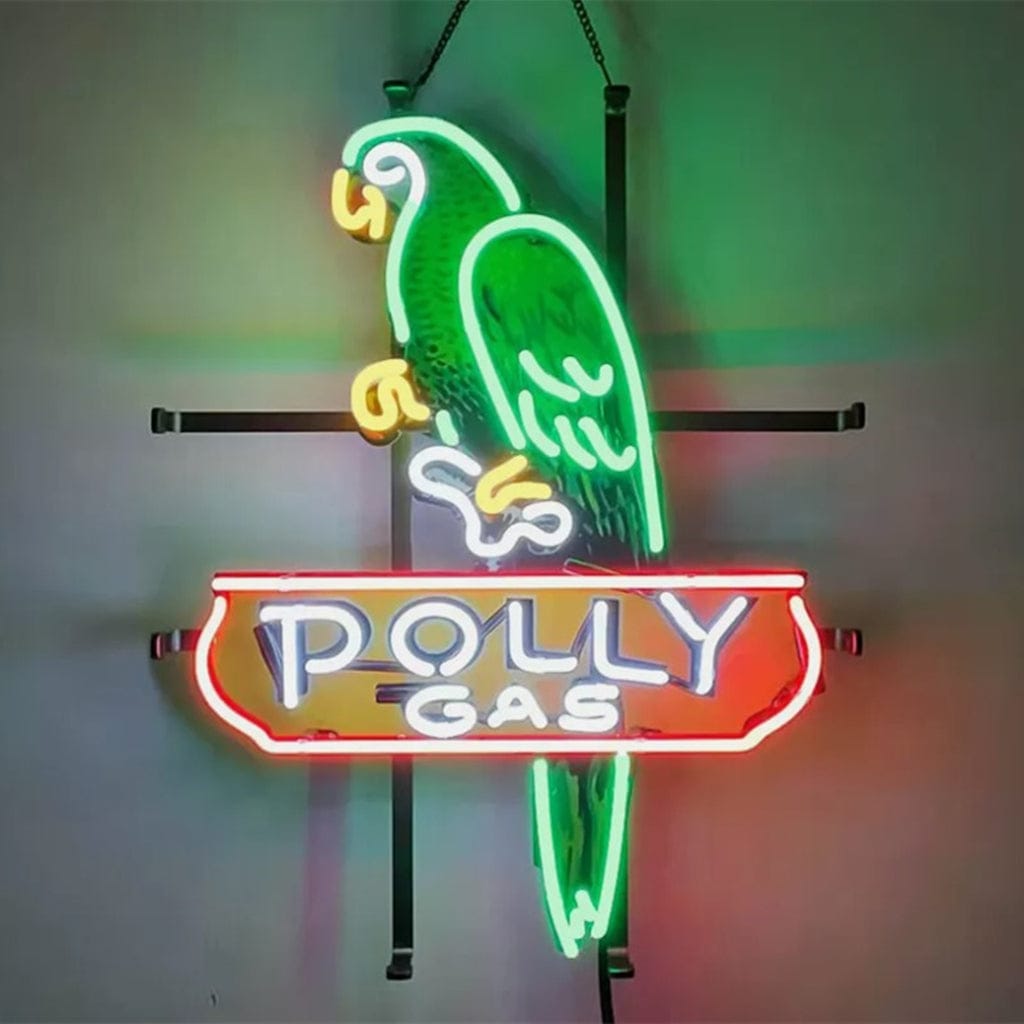Neon Signs Land Neon Signs Parrot Polly Gas Gasoline Neon Signs
